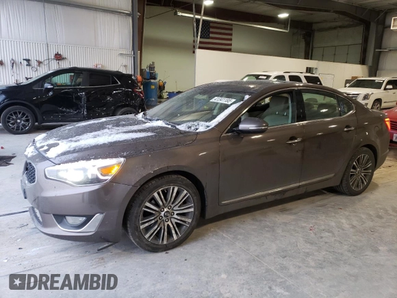 2014 Kia Cadenza Premium with VIN KNALN4D74E5141707, listed as a Copart auction lot 41341185 with 137,325 mi miles and Salvage Title. Bid and sale history available at carsss.com. Image 1.