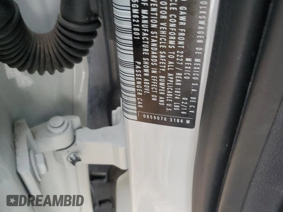 2016 Volkswagen Beetle with VIN 3VWS07AT5GM621801, listed as a Copart auction lot 77085764 with Not Provided miles and Salvage Title. Bid and sale history available at DreamBid. Image 12.