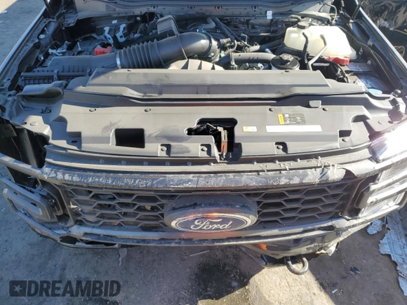 2024 Ford Super Duty F-250 SRW XL with VIN 1FT8W2BA8REF47973, listed as a Copart auction lot 41468795 with 129 mi miles and Salvage Title. Bid and sale history available at carsss.com. Image 11.