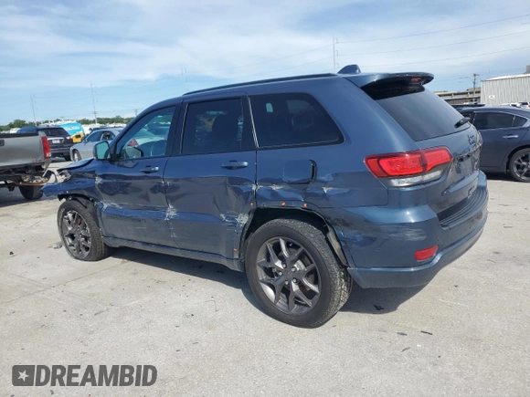 2021 Jeep Grand Cherokee 80th Anniversary с VIN 1C4RJEBG2MC785301, выставлен на аукционе Copart как лот 62085075 с пробегом 67 610 миль миль и Списание • Salvage title. История ставок и продаж доступна на DreamBid. Изображение 2.