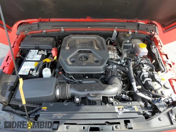2023 Jeep Wrangler Sport S with VIN 1C4HJXDN5PW687059, listed as a Copart auction lot 56291725 with 23,611 mi miles and Non repairable. Bid and sale history available at DreamBid. Image 12.