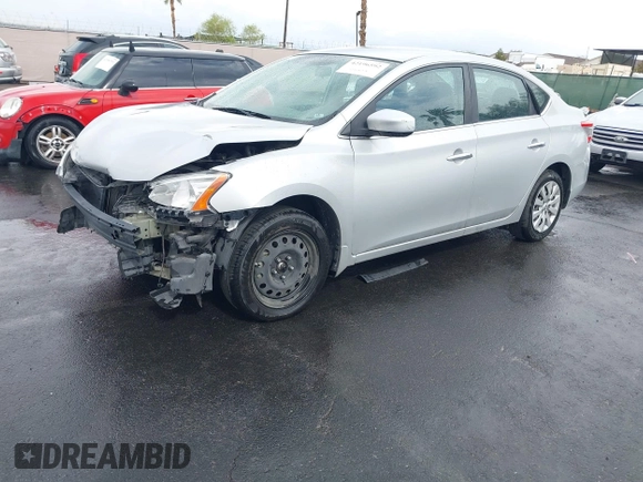 2014 Nissan Sentra S with VIN 3N1AB7AP5EL680770, listed as a IAAI auction lot 42196592 with 88,599 mi miles and . Bid and sale history available at DreamBid. Image 2.