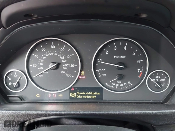 2016 BMW 3 Series 320i with VIN WBA8E1G5XGNU10049, listed as a IAAI auction lot 41993849 with 88,022 mi miles and . Bid and sale history available at carsss.com. Image 14.