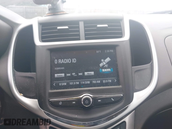 2017 Chevrolet Sonic LT with VIN 1G1JD5SH6H4126398, listed as a IAAI auction lot 42479686 with 111,018 mi miles and . Bid and sale history available at DreamBid. Image 13.