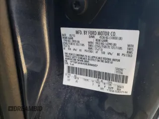 2013 Ford F-250 XL with VIN 1FTBF2A6XDEB58957, listed as a Copart auction lot 71778034 with 131,663 mi miles and Salvage Title. Bid and sale history available at DreamBid. Image 14.