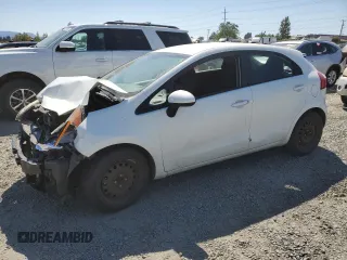 2014 Kia Rio LX with VIN KNADM5A37E6359133, listed as a Copart auction lot 64278274 with Not Provided miles and Salvage Title. Bid and sale history available at carsss.com. Image 1.