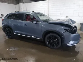2021 Mazda CX-9 Grand Touring with VIN JM3TCBDY0M0535410, listed as a Copart auction lot 46984445 with 124,718 mi miles and Salvage Title. Bid and sale history available at carsss.com. Image 4.