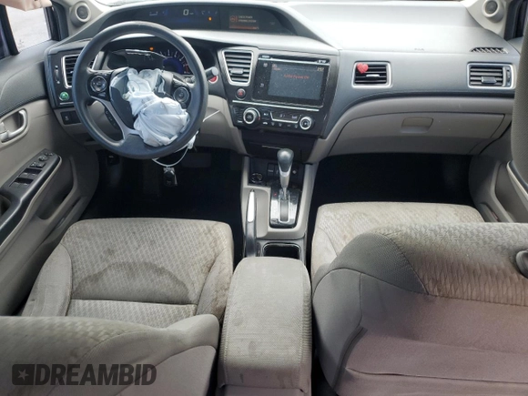 2015 Honda Civic EX with VIN 19XFB2F8XFE015585, listed as a Copart auction lot 53138455 with 127,651 mi miles and Salvage Title. Bid and sale history available at DreamBid. Image 8.
