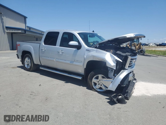 2013 GMC Sierra 1500 SLT with VIN 3GTP2WE71DG157541, listed as a Copart auction lot 62363665 with 56,143 mi miles and Salvage title. Bid and sale history available at DreamBid. Image 4.