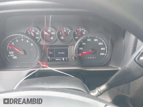 2022 Chevrolet Silverado 1500 Custom with VIN 1GCPABEK4NZ614621, listed as a IAAI auction lot 41943727 with 49,049 mi miles and . Bid and sale history available at DreamBid. Image 7.