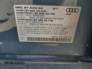 2018 Audi Q3 Premium Plus with VIN WA1JCCFS1JR011991, listed as a Copart auction lot 55063625 with 57,962 mi miles and Salvage title. Bid and sale history available at DreamBid. Image 14.