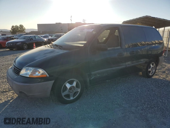 2001 Ford Windstar LX with VIN 2FMZA50401BB38265, listed as a Copart auction lot 47101675 with 229,486 mi miles and Salvage Title. Bid and sale history available at carsss.com. Image 1.