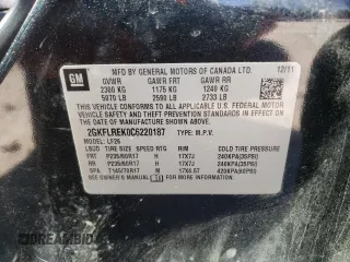 2012 GMC Terrain SLE-1 with VIN 2GKFLREK0C6220187, listed as a Copart auction lot 53709305 with 83,497 mi miles and Clean title. Bid and sale history available at DreamBid. Image 16.