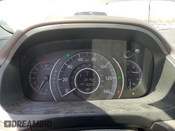 2013 Honda CR-V EX-L with VIN 5J6RM4H75DL052940, listed as a Copart auction lot 52181325 with 201,982 mi miles and Salvage Title. Bid and sale history available at carsss.com. Image 9.