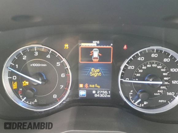 2019 Subaru Ascent Limited with VIN 4S4WMALD0K3405310, listed as a Copart auction lot 56633355 with 84,302 mi miles and Salvage title. Bid and sale history available at DreamBid. Image 9.