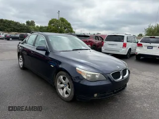 2005 BMW 5 Series 530i with VIN WBANA73575CR57148, listed as a Copart auction lot 72956964 with 138,524 mi miles and Clean Title. Bid and sale history available at carsss.com. Image 1.