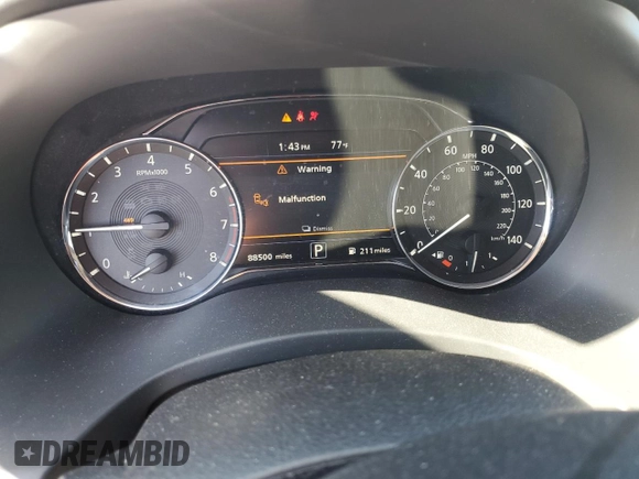 2020 Infiniti QX80 LUXE with VIN JN8AZ2NE0L9252099, listed as a Copart auction lot 48903275 with 88,500 mi miles and Salvage Title. Bid and sale history available at carsss.com. Image 9.