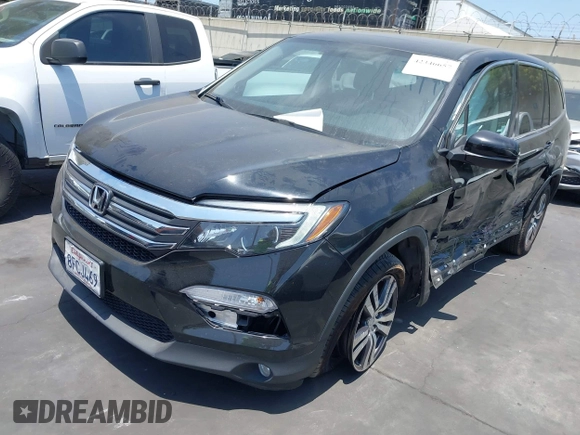 2016 Honda Pilot EX-L z VIN 5FNYF5H53GB029020, wystawiony jako IAAI lot #42346657 z przebiegiem 84 370 mil mil oraz . Historia ofert i sprzedaży dostępna na DreamBid. Obrazek 2.