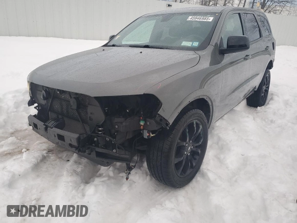 2020 Dodge Durango SXT Plus with VIN 1C4RDJAG4LC229863, listed as a Copart auction lot 45946985 with 119,729 mi miles and Salvage Title. Bid and sale history available at DreamBid. Image 1.