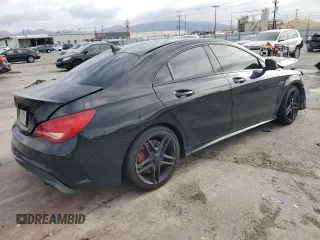 2015 Mercedes-Benz CLA 45 AMG with VIN WDDSJ5CB9FN164980, listed as a Copart auction lot 82649814 with 75,213 mi miles and Salvage Title. Bid and sale history available at DreamBid. Image 3.