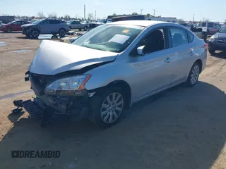 2013 Nissan Sentra SV with VIN 3N1AB7AP8DL635143, listed as a IAAI auction lot 41599598 with Not Provided miles and . Bid and sale history available at carsss.com. Image 2.