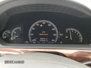 2007 Mercedes-Benz S 550 with VIN WDDNG71XX7A102888, listed as a Copart auction lot 54901285 with 214,792 mi miles and Salvage Title. Bid and sale history available at carsss.com. Image 9.