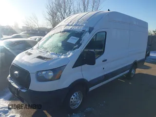 2023 Ford Transit Cargo with VIN 1FTBR3U86PKA39951, listed as a IAAI auction lot 41449397 with 46,883 mi miles and . Bid and sale history available at DreamBid. Image 2.