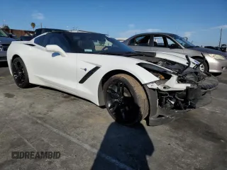 2016 Chevrolet Corvette 1LT with VIN 1G1YB2D7XG5121916, listed as a Copart auction lot 46175055 with 57,624 mi miles and Salvage Title. Bid and sale history available at carsss.com. Image 4.