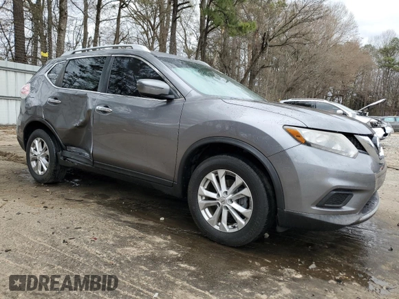 2016 Nissan Rogue SV with VIN KNMAT2MT2GP665317, listed as a Copart auction lot 49662925 with 135,030 mi miles and Salvage Title. Bid and sale history available at DreamBid. Image 4.