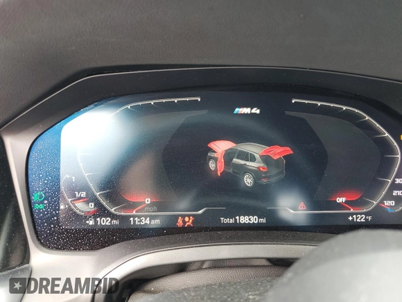 2023 BMW M4 Competition xDrive z VIN WBS43AZ04PCL27746, wystawiony jako Copart lot #54118425 z przebiegiem 18 830 mil mil oraz Szkoda całkowita • Salvage title. Historia ofert i sprzedaży dostępna na DreamBid. Obrazek 9.