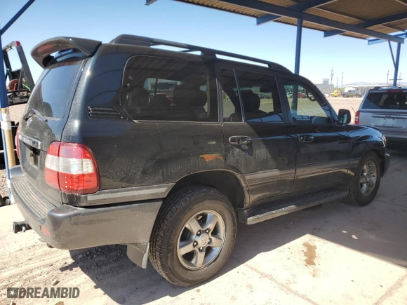2006 Toyota Land Cruiser with VIN JTEHT05J262098694, listed as a Copart auction lot 49923375 with 174,779 mi miles and Salvage Title. Bid and sale history available at carsss.com. Image 3.
