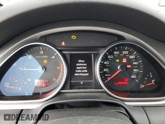 2011 Audi Q7 Prestige z VIN WA1WMAFEXBD001945, wystawiony jako Copart lot #43507555 z przebiegiem 204 650 mil mil oraz Czysty tytuł • Clean title. Historia ofert i sprzedaży dostępna na DreamBid. Obrazek 9.
