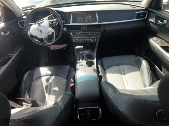 2019 Kia Optima EX with VIN 5XXGU4L14KG328179, listed as a Copart auction lot 50596285 with 48,785 mi miles and Salvage Title. Bid and sale history available at carsss.com. Image 8.