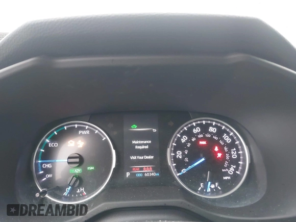 2021 Toyota RAV4 Hybrid LE with VIN 4T3B6RFV6MU043418, listed as a IAAI auction lot 41864627 with 60,340 mi miles. Bid and sale history available at carsss.com. Image 7.