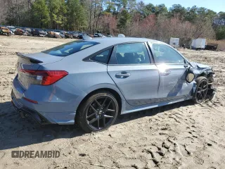 2022 Honda Civic Si with VIN 2HGFE1E54NH471949, listed as a Copart auction lot 50226145 with 50,535 mi miles and Salvage Title. Bid and sale history available at DreamBid. Image 3.