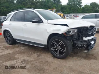2020 Mercedes-Benz GLE 350 with VIN 4JGFB4JB7LA245416, listed as a IAAI auction lot 42181674 with 119,822 mi miles and . Bid and sale history available at DreamBid. Image 1.