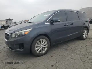 2015 Kia Sedona SX with VIN KNDMC5C17F6036445, listed as a Copart auction lot 43666375 with 143,470 mi miles and Clean Title. Bid and sale history available at carsss.com. Image 1.