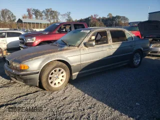 2001 BMW 7 Series 740iL with VIN WBAGH83411DP28924, listed as a Copart auction lot 76806004 with Not provided miles and Salvage title. Bid and sale history available at DreamBid. Image 1.