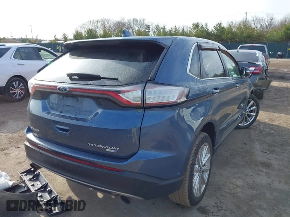 2018 Ford Edge Titanium with VIN 2FMPK4K98JBB18255, listed as a IAAI auction lot 41875471 with 166,896 mi miles. Bid and sale history available at carsss.com. Image 4.