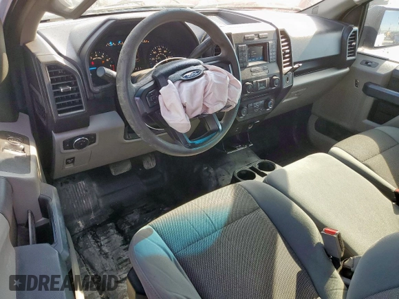 2017 Ford F-150 XL with VIN 1FTMF1C82HKC42585, listed as a Copart auction lot 53367555 with 130,630 mi miles and Salvage title. Bid and sale history available at DreamBid. Image 8.