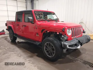 2020 Jeep Gladiator Overland z VIN 1C6HJTFG1LL129994, wystawiony jako IAAI lot #42244189 z przebiegiem 46 414 mil mil oraz . Historia ofert i sprzedaży dostępna na DreamBid. Obrazek 1.
