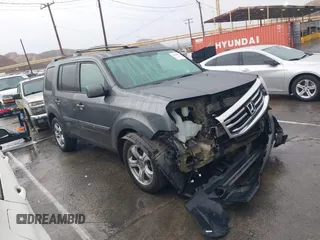 2013 Honda Pilot EX-L with VIN 5FNYF4H74DB052619, listed as a IAAI auction lot 41523673 with 88,281 mi miles and . Bid and sale history available at carsss.com. Image 1.