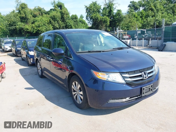 2014 Honda Odyssey EX-L with VIN 5FNRL5H68EB082413, listed as a IAAI auction lot 42860298 with 176,874 mi miles and . Bid and sale history available at DreamBid. Image 1.