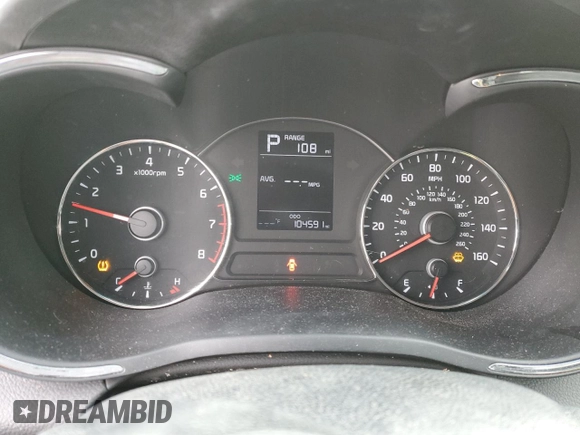 2017 Kia Forte5 LX with VIN KNAFK5A86H5682156, listed as a Copart auction lot 45861385 with 104,591 mi miles and Salvage Title. Bid and sale history available at carsss.com. Image 9.