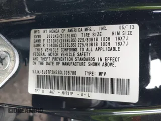 2013 Honda Crosstour EX-L z VIN 5J6TF2H52DL005786, wystawiony jako IAAI lot #42076956 z przebiegiem 87 191 mil mil oraz . Historia ofert i sprzedaży dostępna na DreamBid. Obrazek 9.