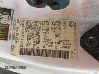 2013 Nissan Frontier S with VIN 1N6BD0CT2DN721770, listed as a IAAI auction lot 42385357 with 239,276 mi miles and . Bid and sale history available at DreamBid. Image 9.