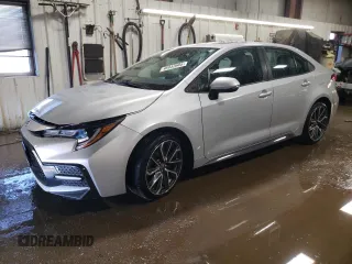 2022 Toyota Corolla SE with VIN 5YFP4MCE9NP116201, listed as a Copart auction lot 46942605 with 45,771 mi miles and Salvage Title. Bid and sale history available at carsss.com. Image 1.