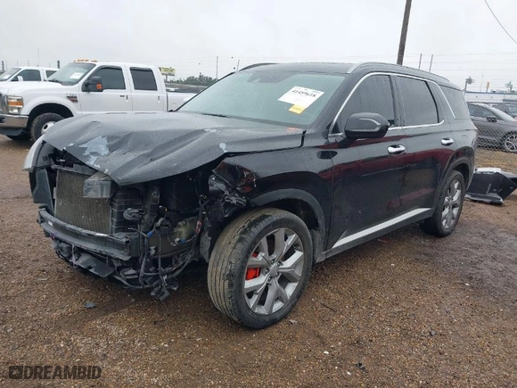2020 Hyundai Palisade SEL with VIN KM8R44HE9LU063206, listed as a IAAI auction lot 41459618 with 52,918 mi miles. Bid and sale history available at carsss.com. Image 2.
