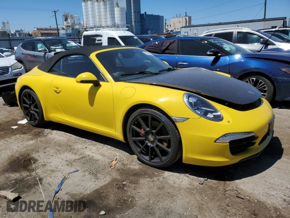 2012 Porsche 911 991 Carrera with VIN WP0CA2A96CS140582, listed as a Copart auction lot 58090164 with 80,447 mi miles and Salvage Title. Bid and sale history available at carsss.com. Image 4.