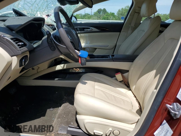 2014 Lincoln MKZ with VIN 3LN6L2GKXER800389, listed as a Copart auction lot 51793125 with 35,976 mi miles and Salvage title. Bid and sale history available at DreamBid. Image 7.